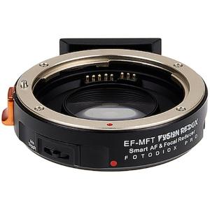 Fotodiox EOS-MFT-Fusion-Redux 電子マウントアダプター(キヤノンEFマウントレンズ → マイクロフォーサーズマウント変換) 絞りレバー搭載