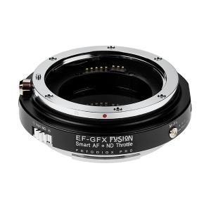 Fotodiox EF-GFX-FSN-ND 電子マウントアダプター (キヤノンEFマウントレンズ → 富士フイルムGマウント変換) 可変式NDフィルター(ND4-256)内蔵