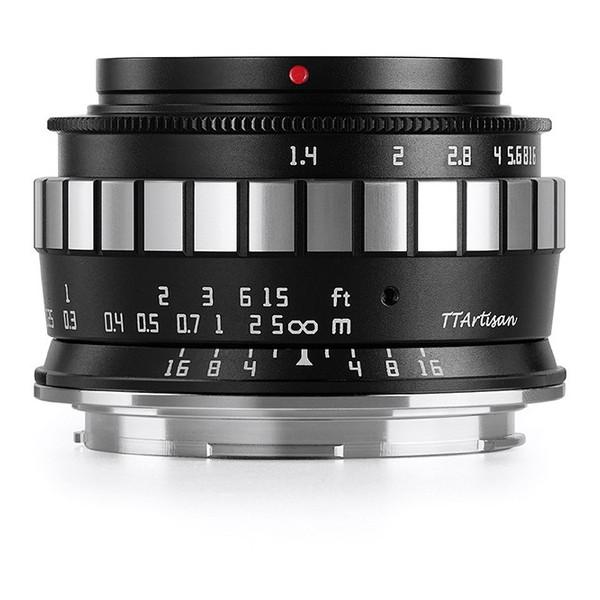 TTArtisan 23mm f/1.4C L (BS) ブラック×シルバー 銘匠光学 単焦点レンズ...