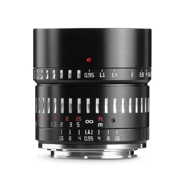 TTArtisan 50mm f/0.95C E(BS) ブラック×シルバー カメラ用交換レンズ (...