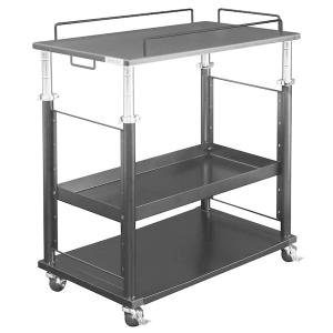 Bauhutte（バウヒュッテ） PCディスプレイワゴン BHS-700PC-BK 昇降式