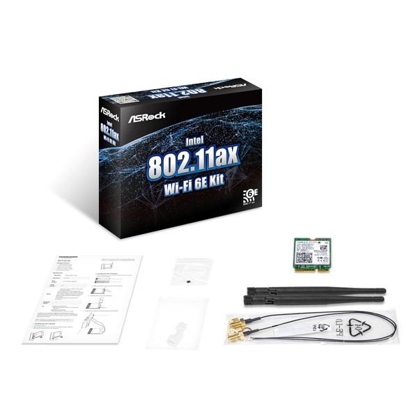 Intel 802.11ax Wi-Fi 6E Kit ASRock 無線LANモジュール