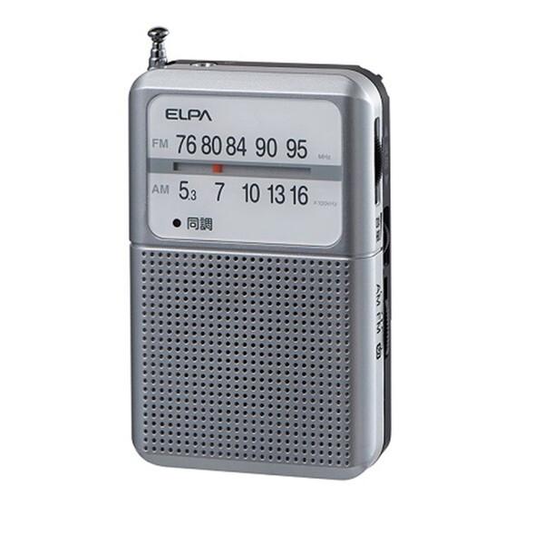 朝日電器 ER-P80F AM/FM電池長持ちラジオ