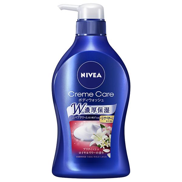 花王 ニベア クリームケア ボディウォッシュ ブリティッシュロイヤルリリーの香り ポンプ