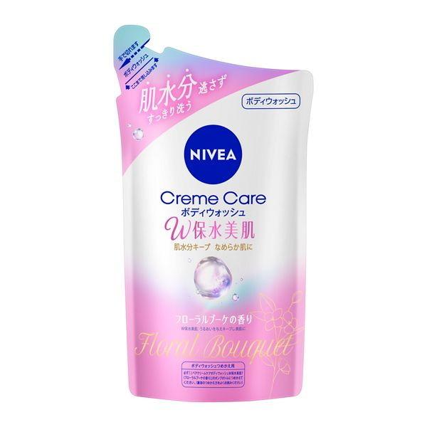 花王 ニベア クリームケア ボディウォッシュ W保水美肌 フローラルブーケの香り 詰替
