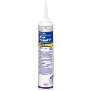 コニシ BSCB330 ライトグレー ボンド シリコンコーク 建築用シーリング剤 防かび剤入 330ml