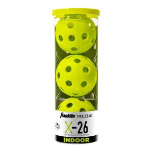 Franklin フランクリン PAD52900 X-26 Pickleball-Lime Green-3Pack Tube イエロー