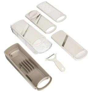 貝印(株) 調理器セット (千切り・ツマ切り・スライス・大根おろし・ピーラー