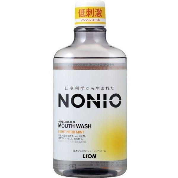 NONIO ノニオ マウスウォッシュ ノンアルコール ライトハーブミント 600ml ライオン