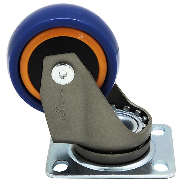 和気産業 BO-50 カラフルキャスター4 ネイビー×オレンジ 4個入