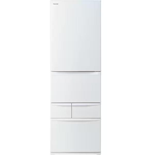 東芝 GR-Y41GH(WU) マットホワイト 冷蔵庫 (411L・右開き)