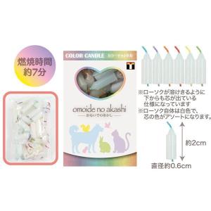 東京ローソク オモイデノアカシ 色芯キャンドルの詳細画像1