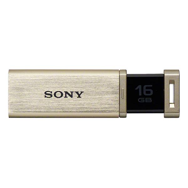 SONY USM16GQX N ゴールド ポケットビットUSM-QX ノックスライド方式USBメモリ...