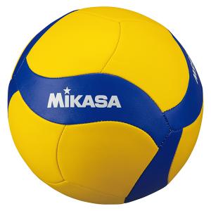 MIKASA V455W バレー4号 レクリエーション 縫い 黄/青