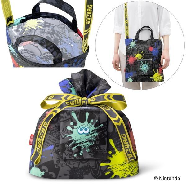 任天堂販売 スプラトゥーン3 ラッピング×エコバッグ S(イカ ライトブルー )