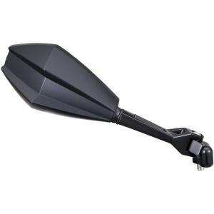 【ねず】デイトナ　パラレルミラー ヘキサゴン 左右　ブラストブラック パラレルミラー ヘキサゴン 左用 ブラストブラック（新保安基準 適合