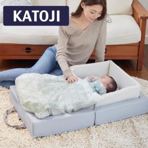 KATOJI 折りたたみベビー組布団 スノークリスタル フィットシーツ付 05903