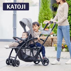 KATOJI ベビーカー 2-Seater グレー 保証期間：1年間