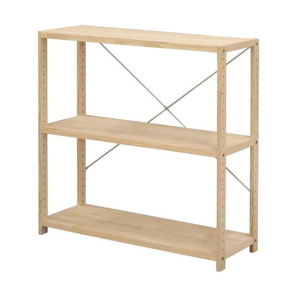 エイ・アイ・エス パインラック 3段 80 HZPR-3D82 NA ナチュラル メーカー直送