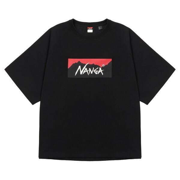 NANGA ナンガ Tシャツ ECO HYBRID BOX LOGO LOOSE FIT TEE B...