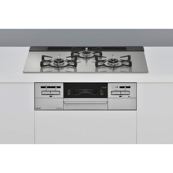 Rinnai RS71W35T2DGAVW-13A シルバー マイトーン ビルトインガスコンロ (都...