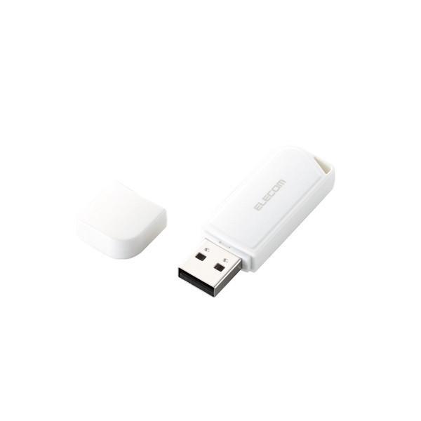 ELECOM MF-HMU208GWH ホワイト USB2.0対応 USBメモリ(8GB) メーカー...