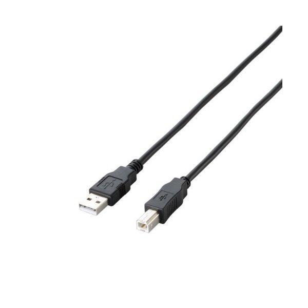 USBケーブル ELECOM エレコム U2C-JB05BK エコUSB2.0ケーブル A-Bタイプ...