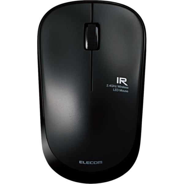 ELECOM M-IR07DRSBK [マウス ワイヤレス (レシーバー付属) Mサイズ 3ボタン ...