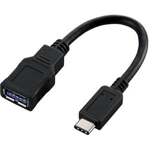 USB変換ケーブル ELECOM エレコム USB3-AFCM01BK ブラック Type-C変換ケーブル