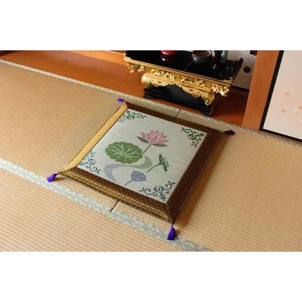 イケヒコ・コーポレーション 1131860013502 純国産 袋織 い草御前(仏前)ござ 『蓮の花...