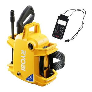 高圧洗浄機 リョービ コンパクト 節水 手軽 簡単 バリアブルノズル AJP-1210F【オリジナルスマートフォンケース(防水型)付き】