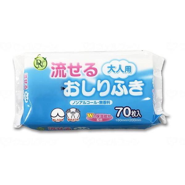 大一紙工 大人用流せるおしりふき 70枚入 メーカー直送