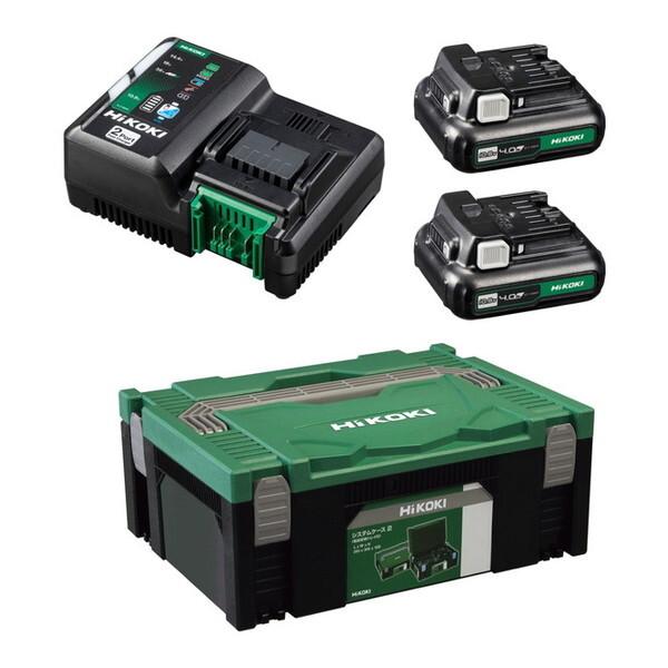 HiKOKI UC18YDML 2L スターターキット2 2ポート 充電器 (10.8V蓄電池2個 ...