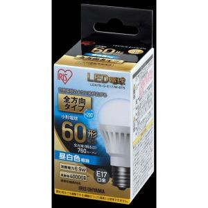 アイリスオーヤマ LDA7N-G-E17/W-6T5 ECOHiLUX LED電球 (E17口金・60W相当・760lm・昼白色)｜sake-premoa