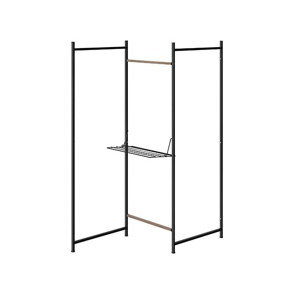 アイリスオーヤマ OTM-150R ブラック 折りたたみ物干し 3連タイプ メーカー直送