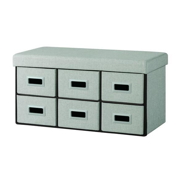 アイリスオーヤマ SST6H-76-LB ライトブルー 3WAY引き出し収納ボックス 引き出し6つタ...