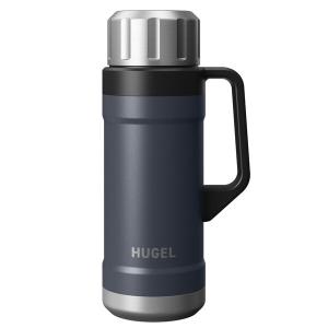 アイリスオーヤマ 真空断熱マグボトル 1900ml チャコールグレー HSB-1900チヤコ-ルグレ- HUGEL 長時間保冷 水筒 1.9L 大容量 保温 保冷 蓋まで 真空断熱 高保温