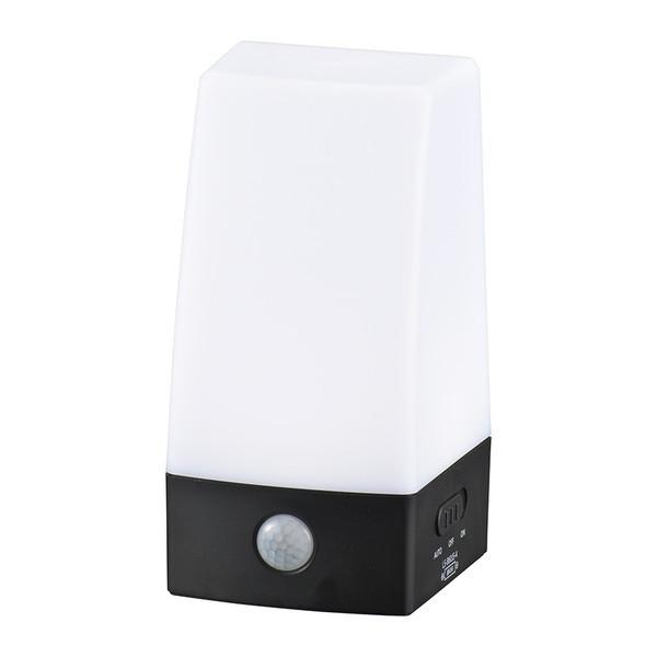 オーム電機 LS-B60JS-4 LEDセンサーライト 乾電池式 置き型