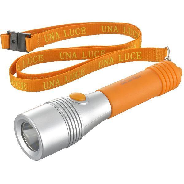オーム電機 LHP-05D5-D LEDライト ウナルーチェ 50lm 電池付き オレンジ