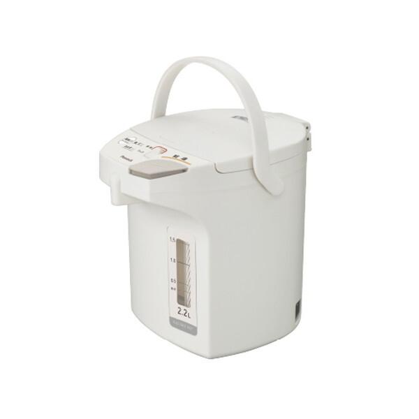 ピーコック WMS-22 ライトグレー 省エネタイプ 電動給湯式電気ポット (2.2L)