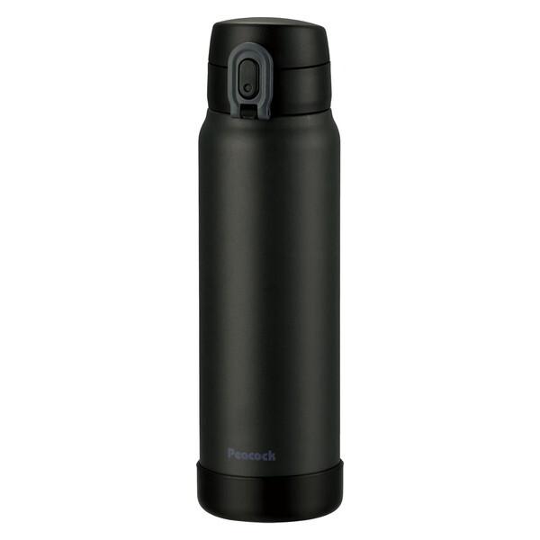 ピーコック AKE-R81 B ブラック ワンタッチマグタイプ ステンレスボトル 0.6L (保冷/...