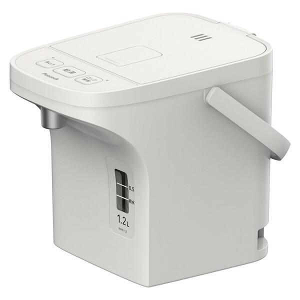 ピーコック WMR-12 WH アッシュホワイト 電気ポット (電動給湯式 早沸きタイプ) 1.2L