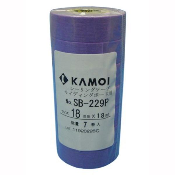 カモ井 No.SB229P シーリングテープ(サイディングボード用) 15mm×18m 8巻パック