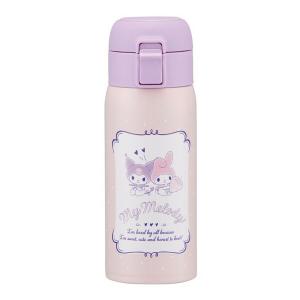 スケーター STOT3 マイメロディ クロミカワイイ 保温保冷 ステンレス水筒 ワンプッシュ 350ml