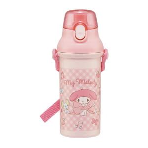 スケーター PSB5SANAG マイメロディ ビッグリボン サンリオ 子供用 プラスチック 水筒 (480ml ワンプッシュ開閉 抗菌 子供に優しい 軽量)