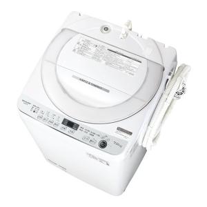 洗濯機 縦型 一人暮らし 7kg 簡易乾燥機能付洗濯機 シャープ SHARP ES-GE7E-W ホワイト系