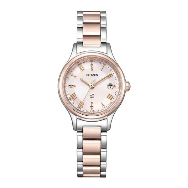 CITIZEN ES9496-64W シルバーベージュピンクゴールド xC(クロスシー) ヒカリコレ...