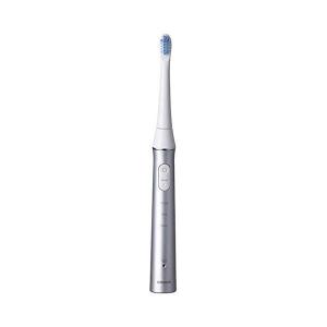 電動歯ブラシ 音波 オムロン 充電式 はみがき 奥まで届く 歯のすき間 汚れをかき出す OMRON HTB322-SL シルバー｜sake-premoa