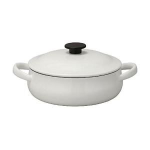 野田琺瑯 両手鍋 NOMAKU(ノマク) キャセロール 24cm ブラック