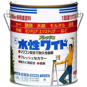 ニッペ 水性フレッシュワイド ミルキーホワイト 1.6L｜総合通販PREMOA Yahoo!店